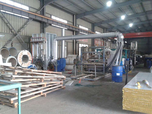 河間巖棉廠定購的巖棉生產線布袋除塵器已發貨 河間巖棉廠定購的巖棉生產線布袋除塵器已發貨